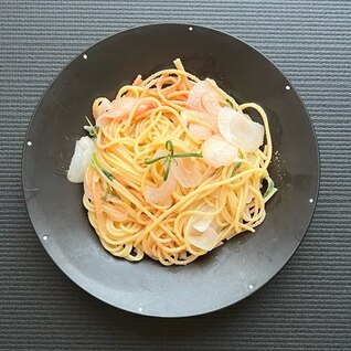 手抜き明太パスタ